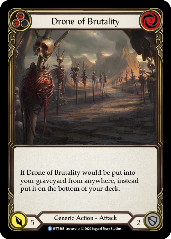 Drone of Brutality (Yellow) Rainbow Foil (Unlimited)
