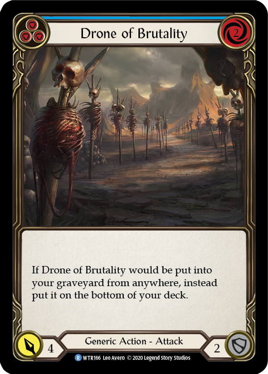 Drone of Brutality (Blue) Rainbow Foil (Unlimited)