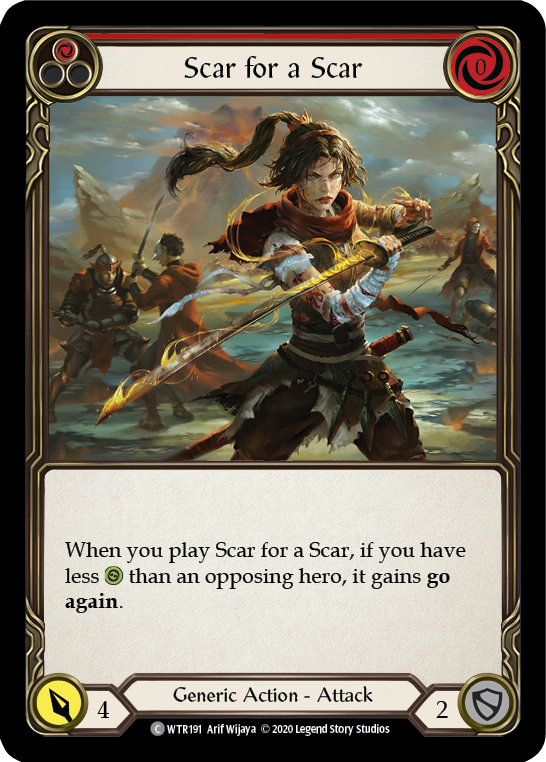 Scar for a Scar (Red) Rainbow Foil (Unlimited)