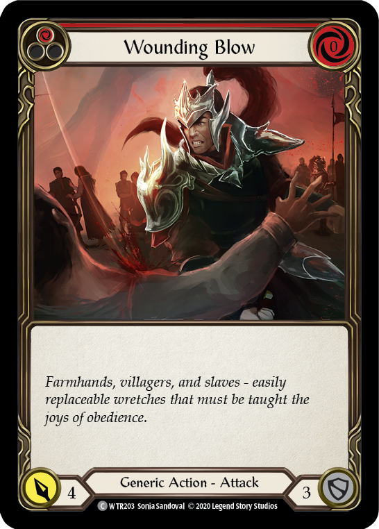 3x Wounding Blow (Red) (Unlimited)