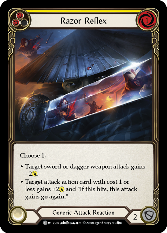 Razor Reflex (Yellow) Rainbow Foil (Unlimited)