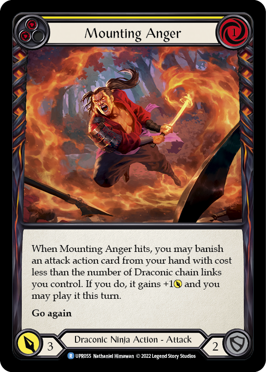 Mounting Anger (Yellow) Rainbow Foil