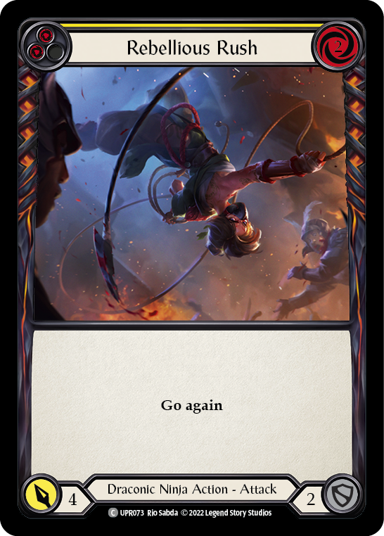Rebellious Rush (Yellow) Rainbow Foil