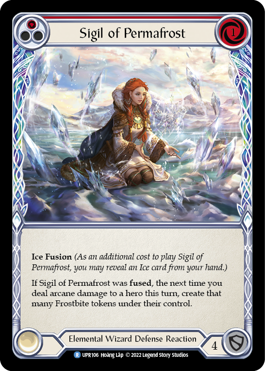 Sigil of Permafrost (Red) Rainbow Foil