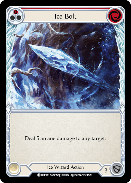 Ice Bolt (Red) Rainbow Foil