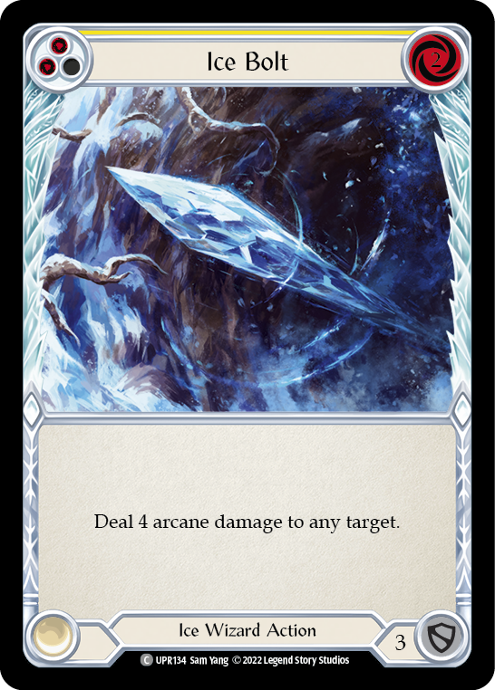 Ice Bolt (Yellow) Rainbow Foil