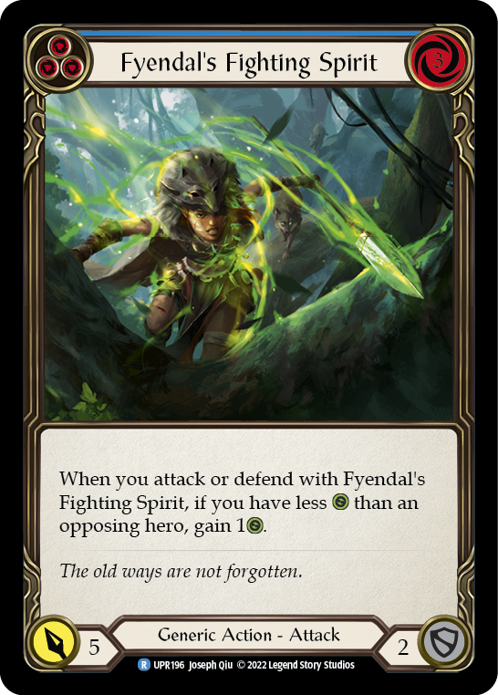 Fyendal's Fighting Spirit (Blue) Rainbow Foil
