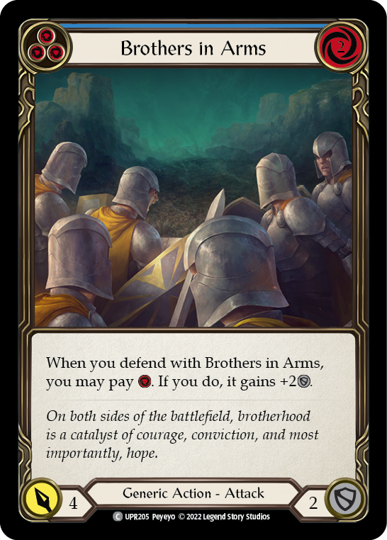 Brothers in Arms (Blue) Rainbow Foil