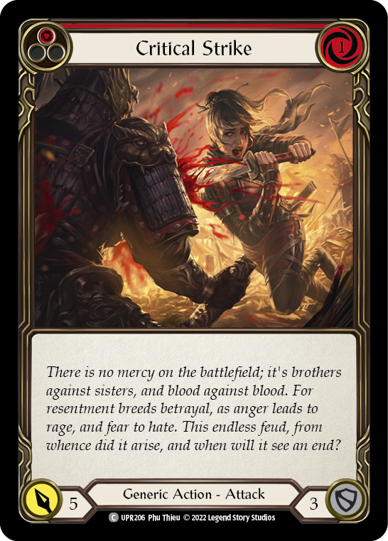 Critical Strike (Red) Rainbow Foil