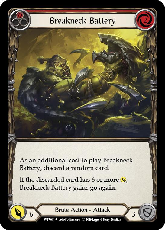 Breakneck Battery (Red) Rainbow Foil Alpha