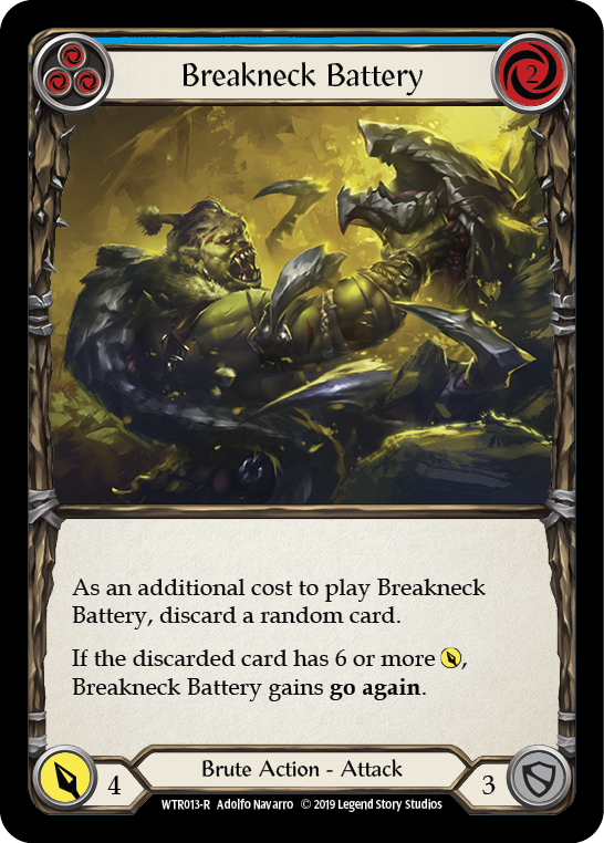 Breakneck Battery (Blue) Rainbow Foil Alpha