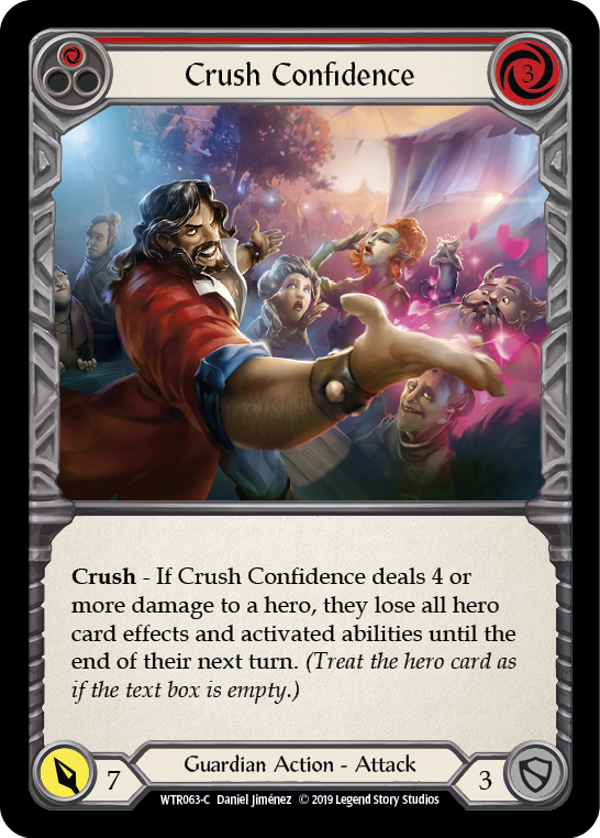 Crush Confidence (Red) Rainbow Foil Alpha