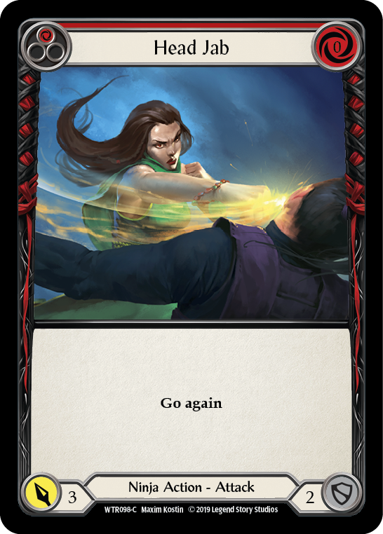Head Jab (Red) Rainbow Foil Alpha