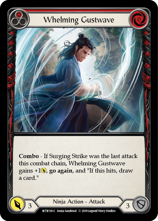 Whelming Gustwave (Red) Rainbow Foil Alpha