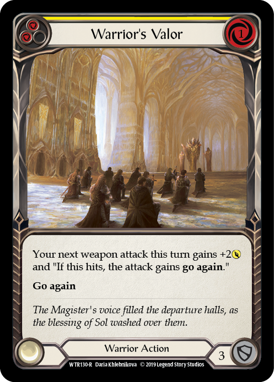 Warrior's Valor (Yellow) Alpha
