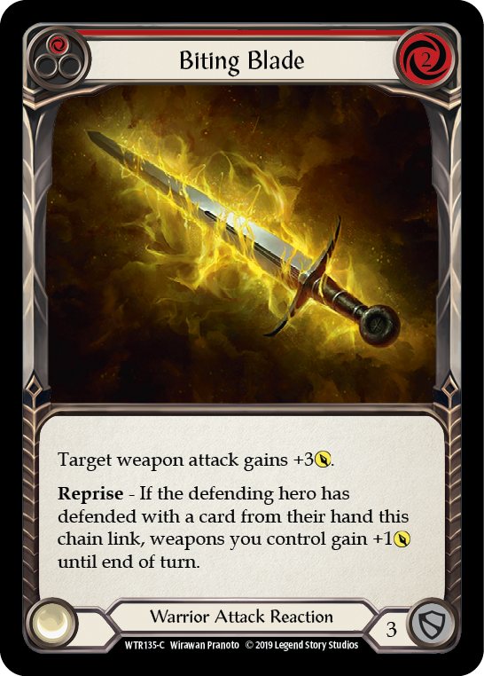 Biting Blade (Red) Rainbow Foil Alpha