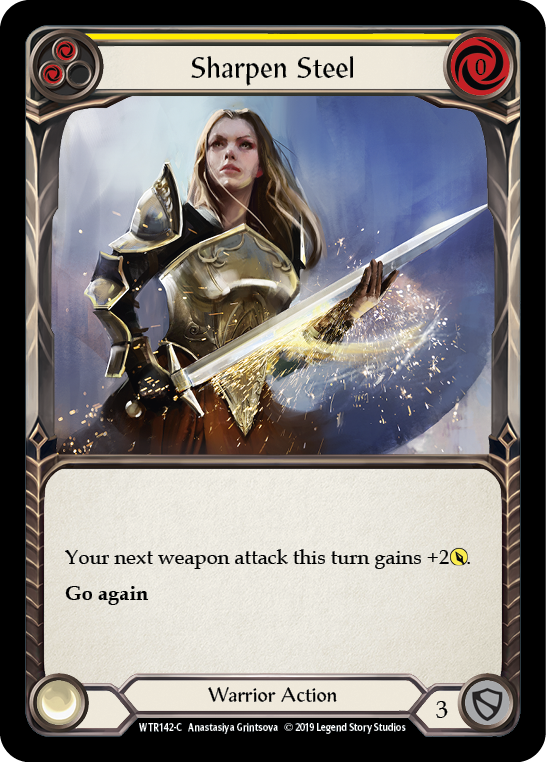 Sharpen Steel (Yellow) Rainbow Foil Alpha