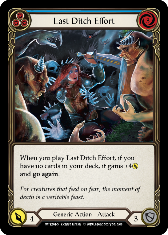 Last Ditch Effort Rainbow Foil Alpha