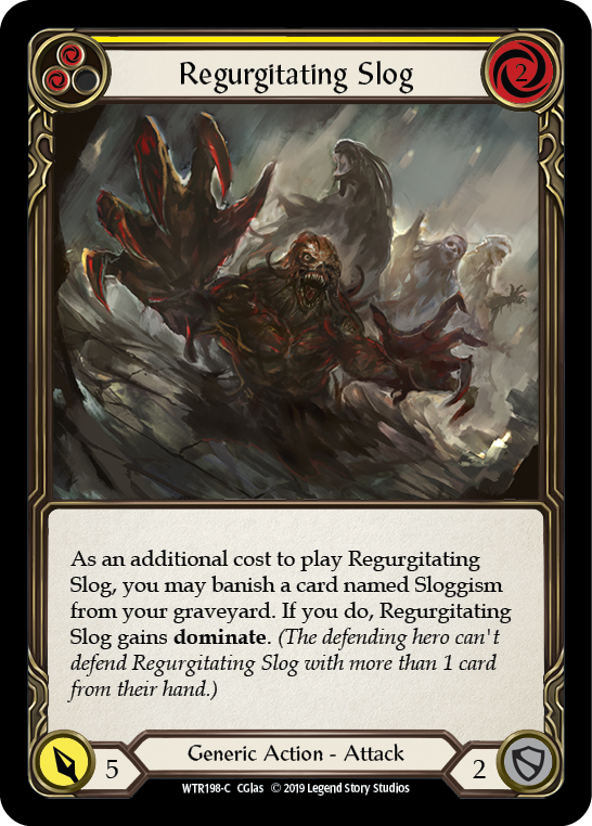 Regurgitating Slog (Yellow) Rainbow Foil Alpha