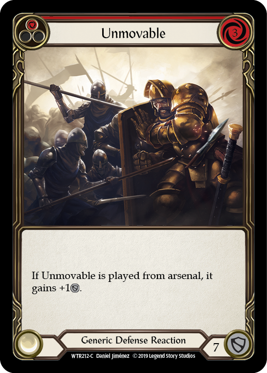 Unmovable (Red) Rainbow Foil Alpha