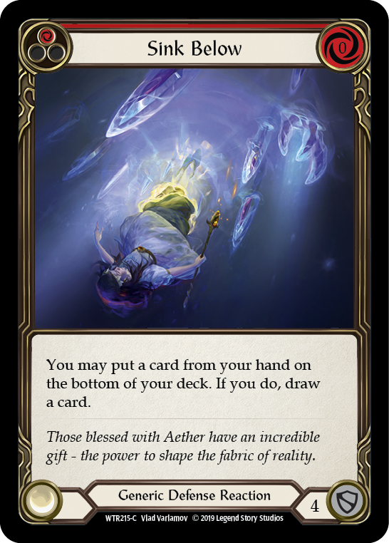 Sink Below (Red) Rainbow Foil Alpha