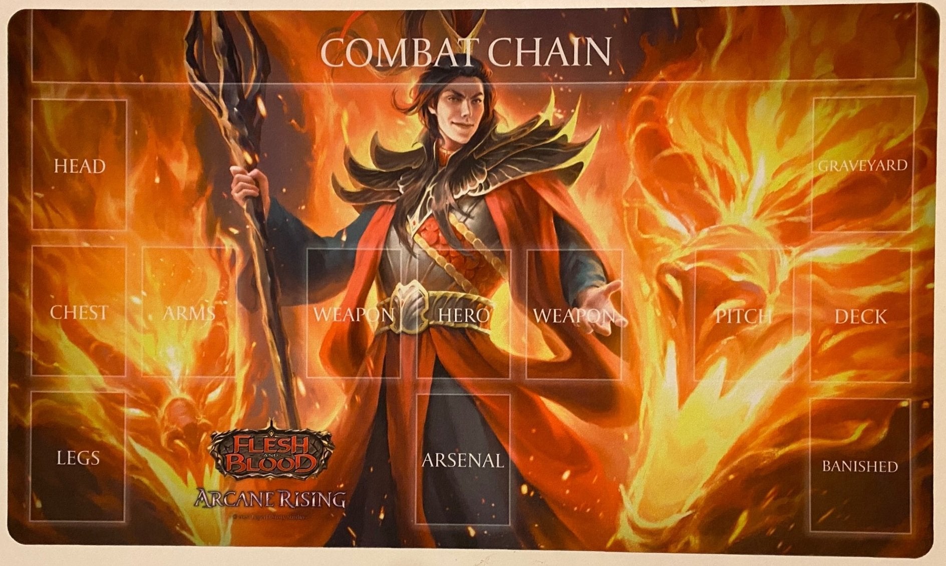 Blazing Aether Playmat – Fluke & Box