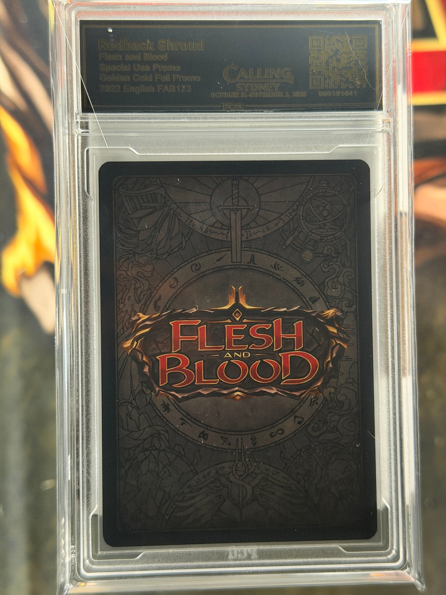 Redback Shroud Gold Foil Graded PCG Gem Mint 9.5