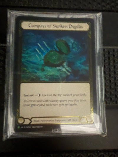 Compass of Sunken Depths Gold Foil Graded PCG Gem-Mint 9.5