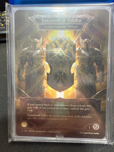 Testament of Valahai Marvel Cold Foil Graded Gem Mint 9.5