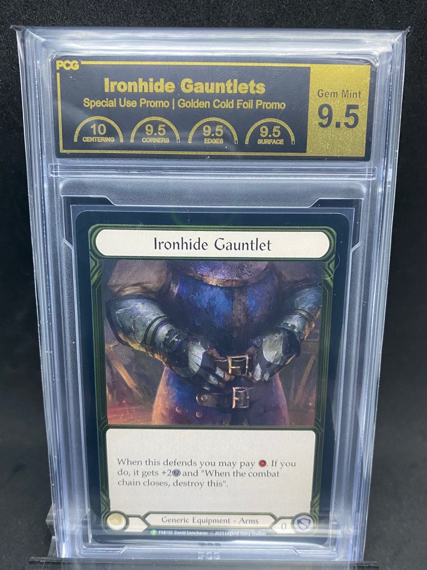 Ironhide Gauntlets Gold Foil Graded 9.5