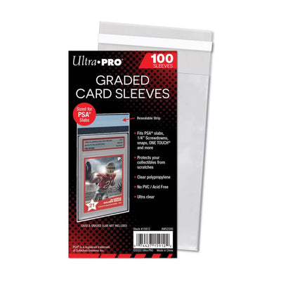 ULTRA PRO CARD SLEEVE - Graded- Resealable PSA (100)