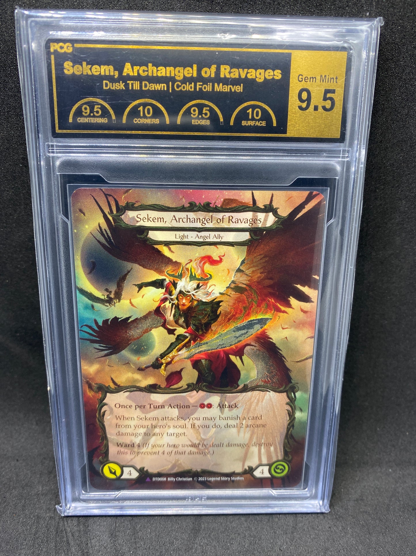 Sekem, Archangel of Ravages Figment of Ravvages Marvel CF 9.5 Graded