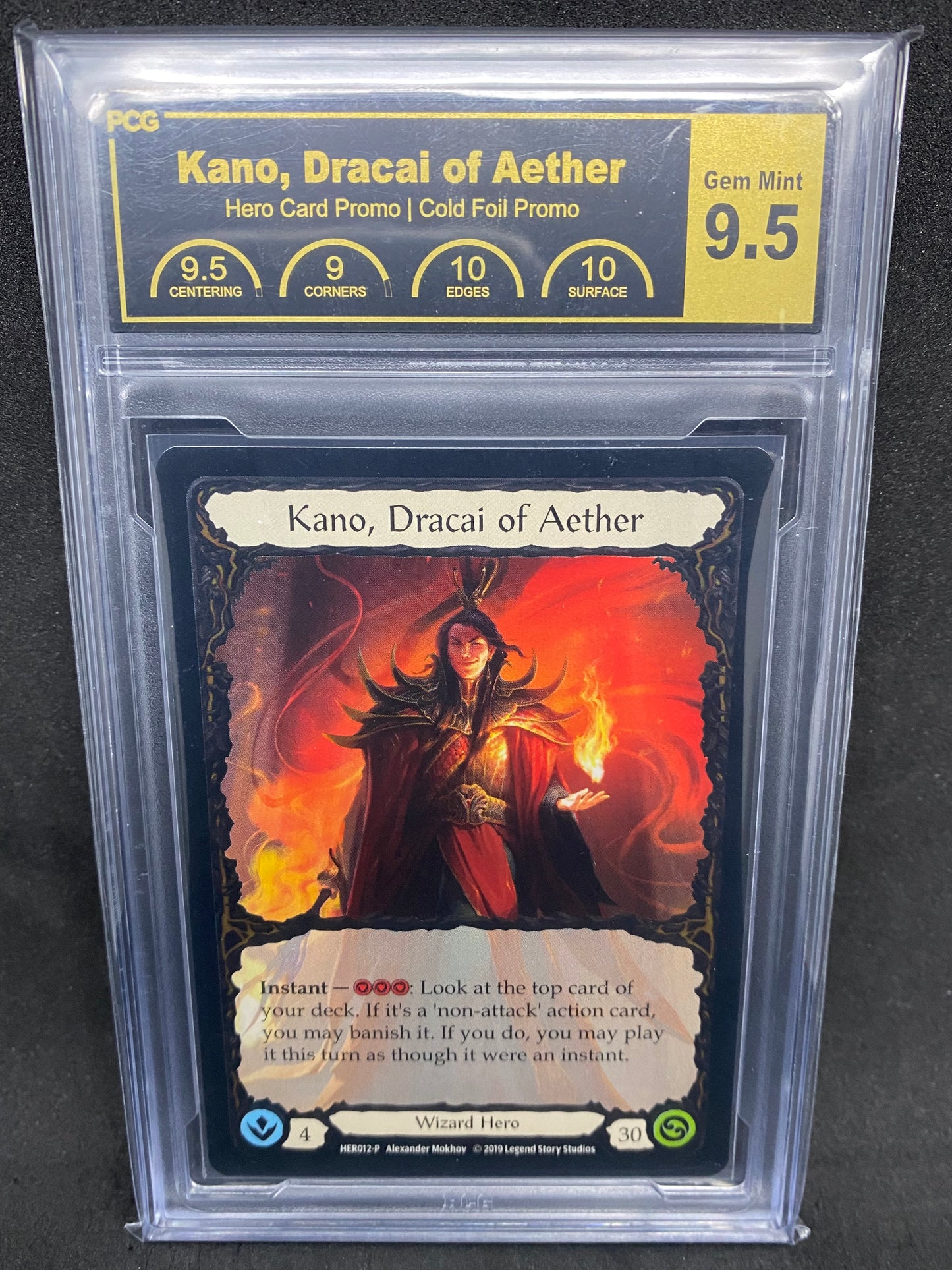 Kano, Dracai of Aether Cold Foil Promo 9.5 Graded Collector Slab