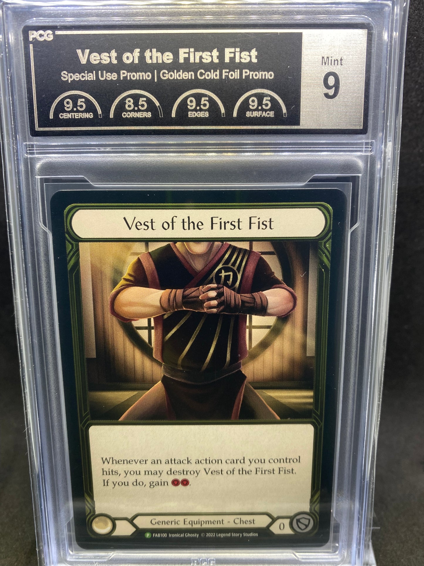 Vest of the First Fist Gold Foil 9 Graded