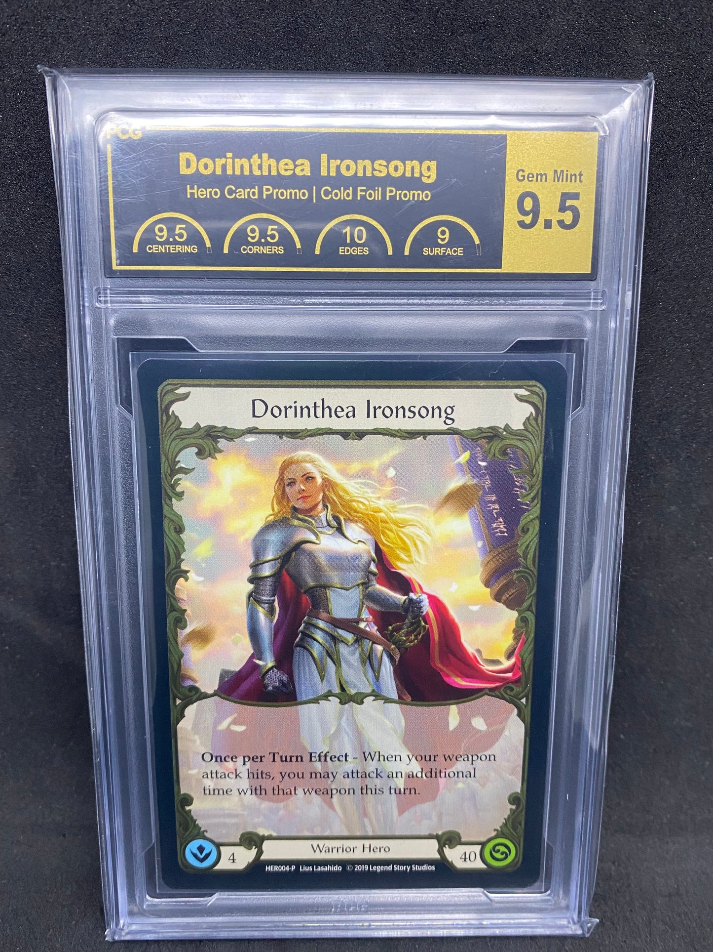 Dorinthea Ironsong Cold Foil Promo 9.5 Graded Collector Slab