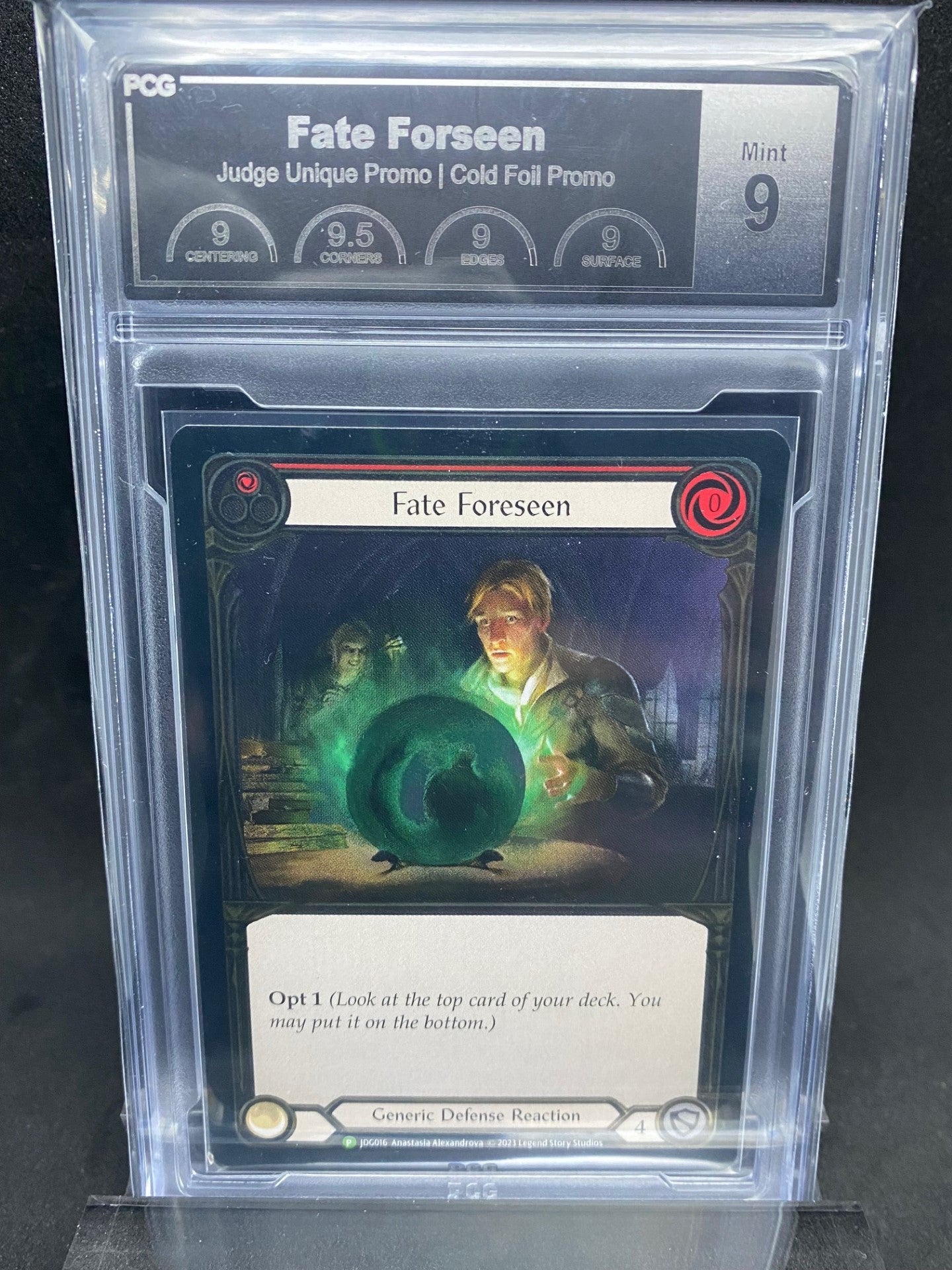 Fate Foreseen (Red) CF Judge Promo Graded 9