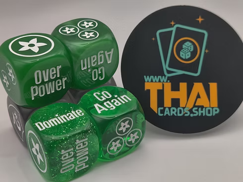 FAB Dice - Green Tunic / Dominate / Go Again / Overpower