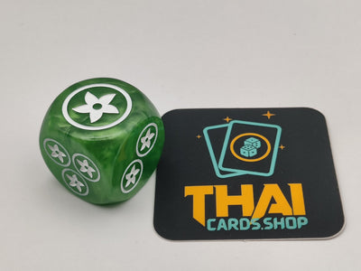 FAB Dice - Green Tunic / Dominate / Go Again / Overpower  25mm (Marble)