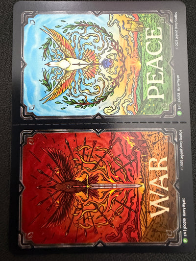 Peace/War Promo Token (Double Sided+ Perforated)