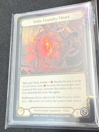 Teklo Foundry Heart Cold Foil PCG Graded 9.5