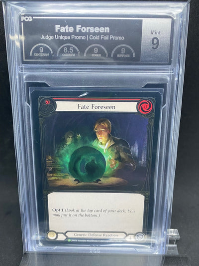 Fate Foreseen (Red) CF Judge Promo Graded 9