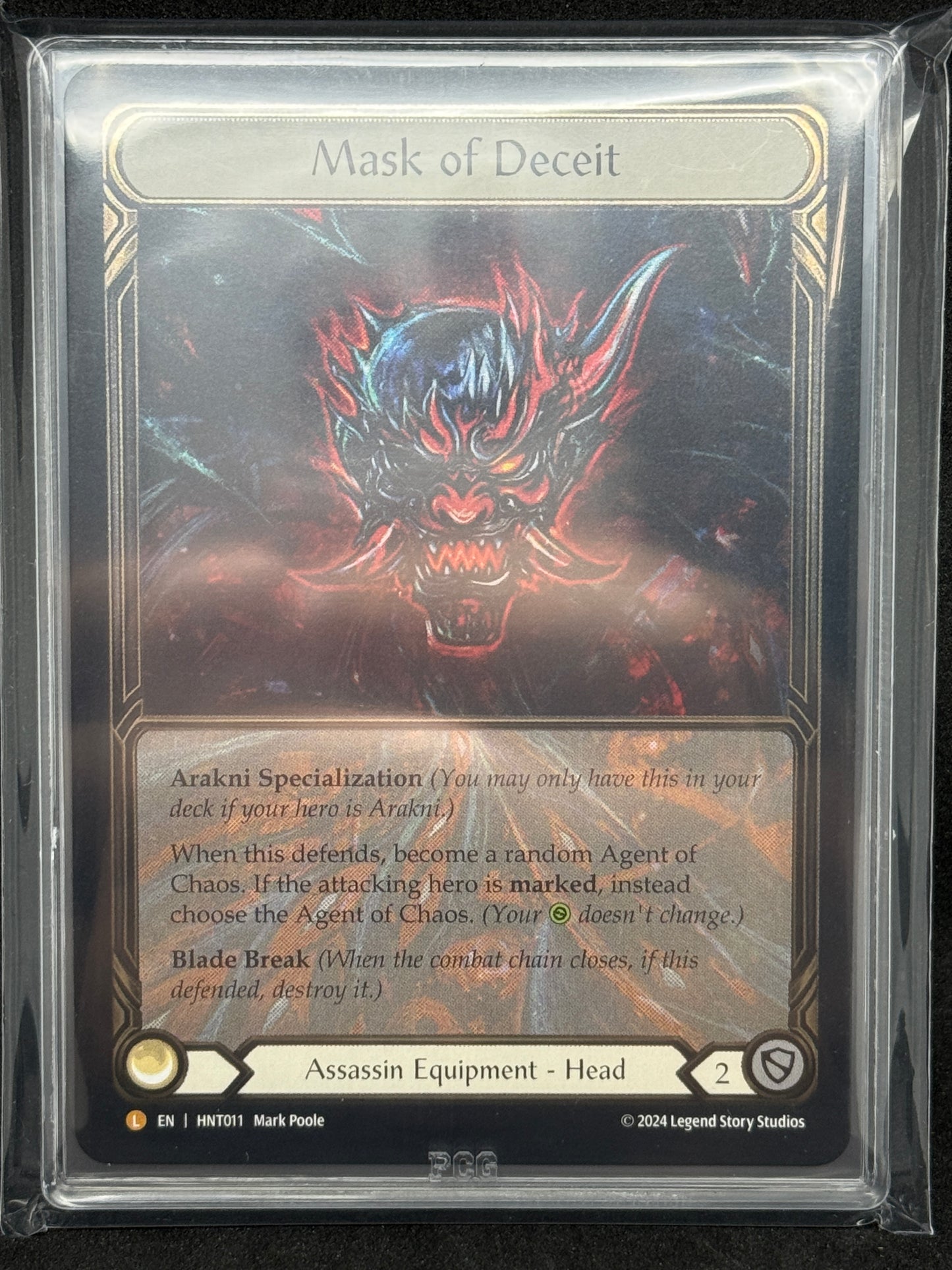 Mask of Deceit Gem CF Mint 10 Graded Slim Slab