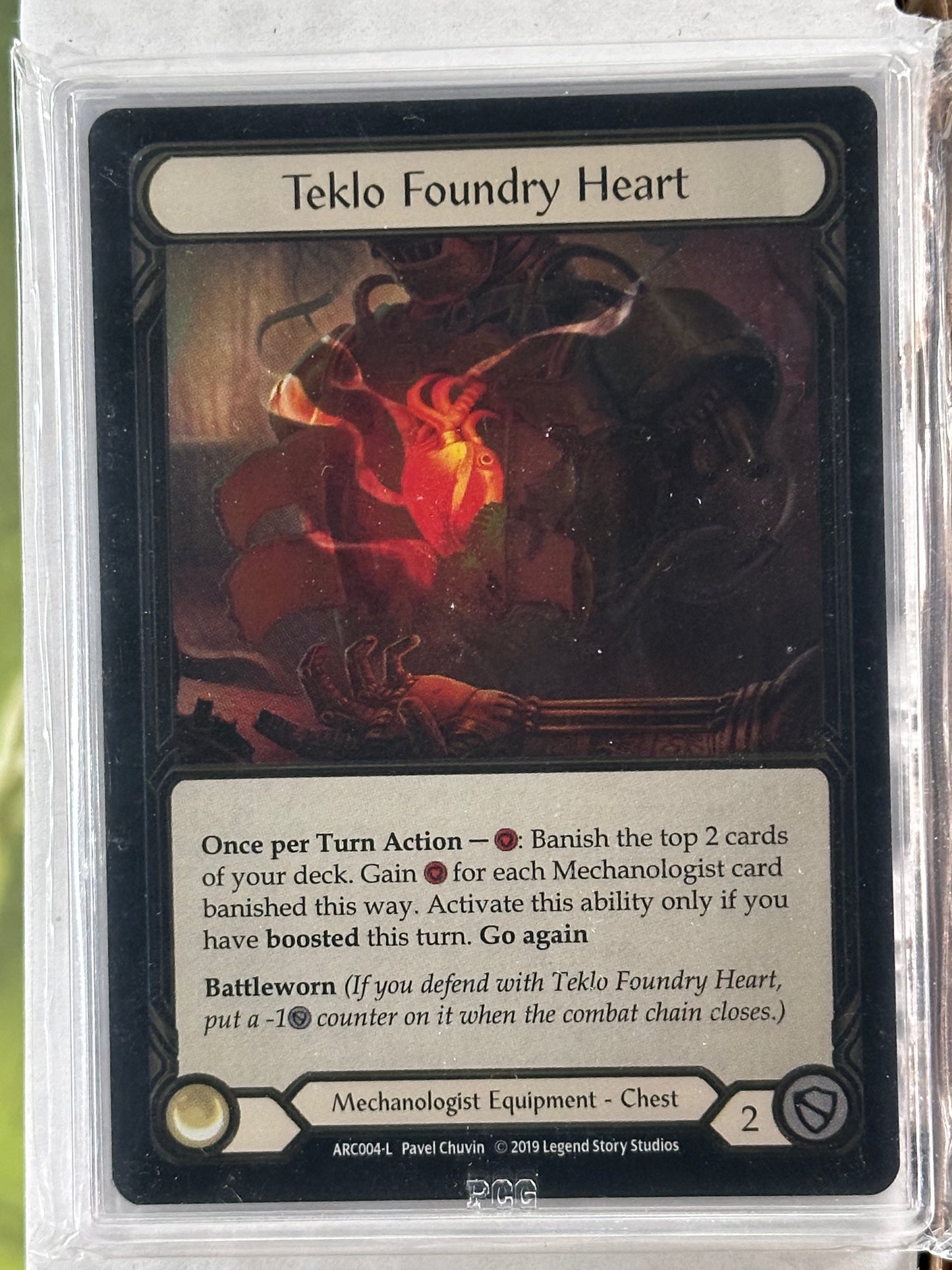 Teklo Foundry Heart Cold Foil PCG Graded 9.5 Slim Slab