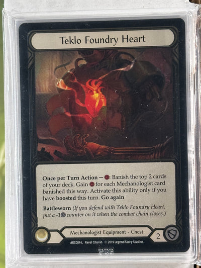 Teklo Foundry Heart Cold Foil PCG Graded 9.5 Slim Slab