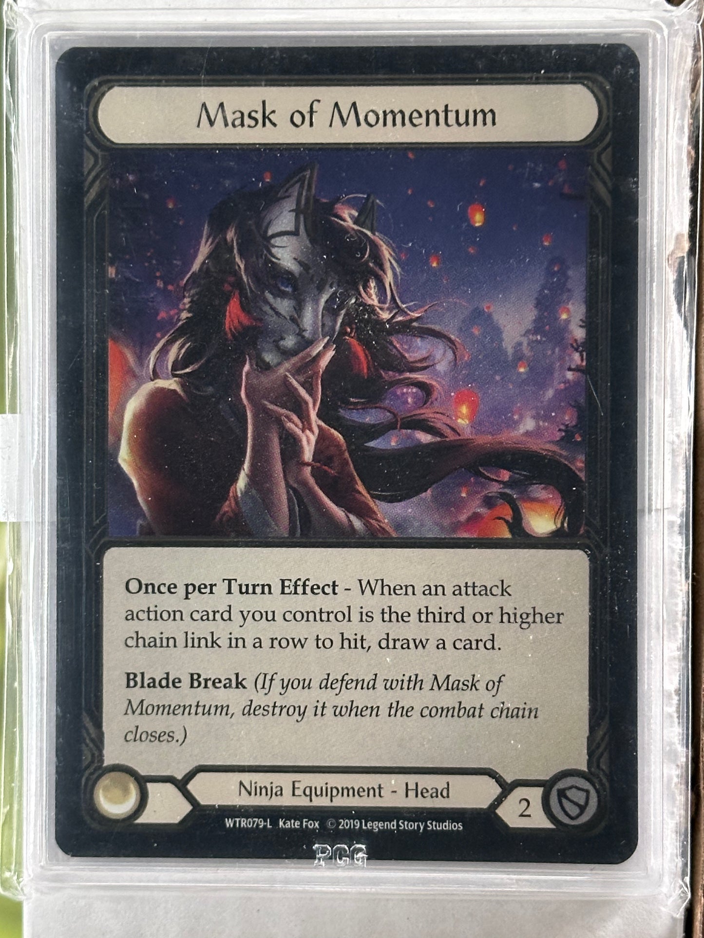 Mask of Momentum Cold Foil 9.5 Graded Slim Slab