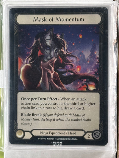 Mask of Momentum Cold Foil 9.5 Graded Slim Slab