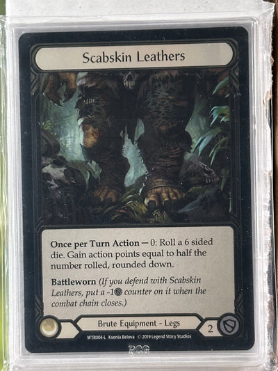 Scabskin Leather Cold Foil Alpha 9.5 Graded Slim Slab
