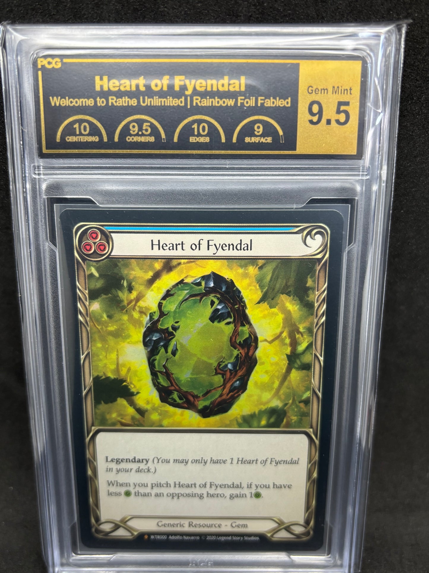 Heart of Fyendal RF Gem Min 9.5 Collector Slab