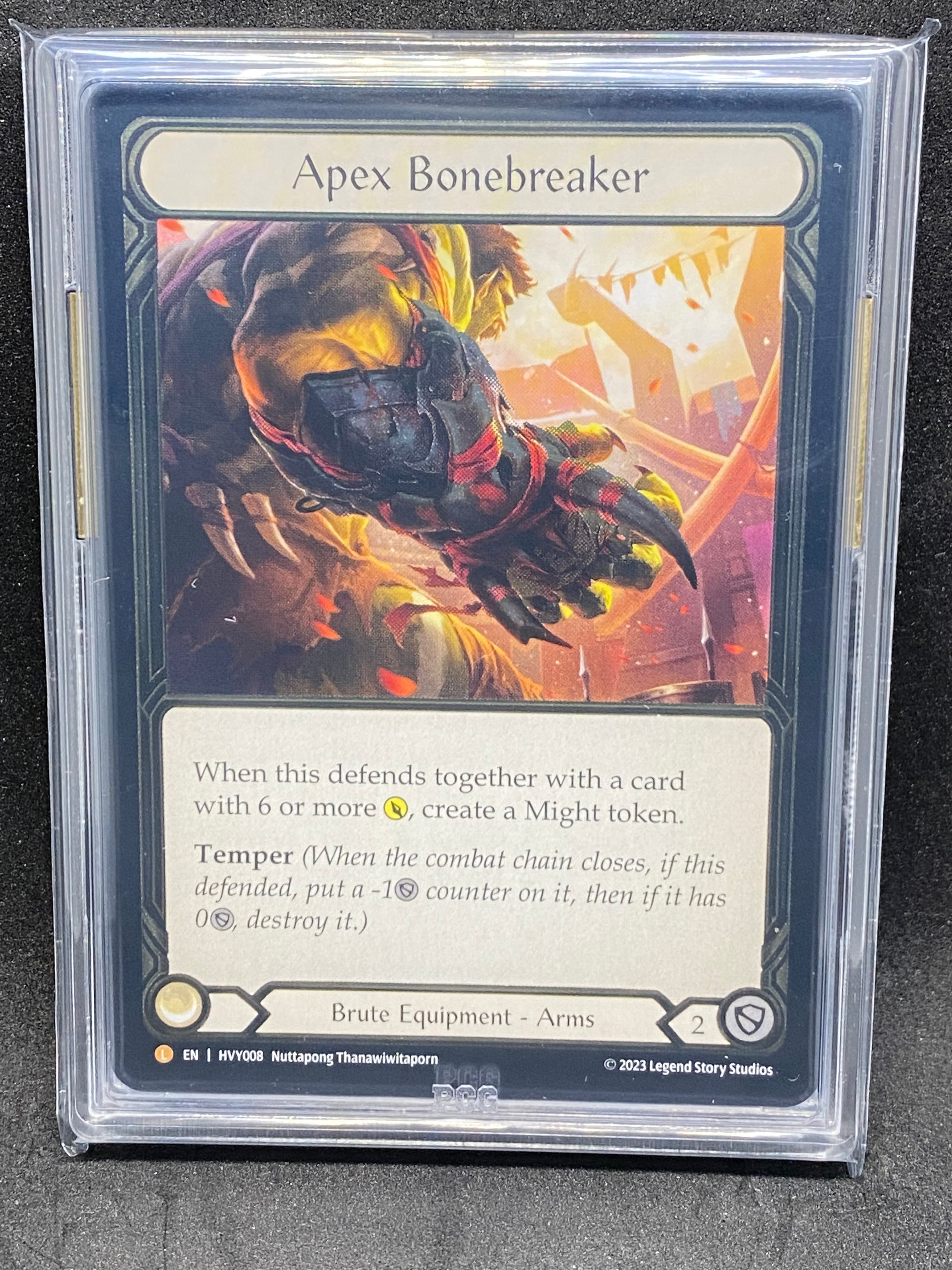 Apex Bonebreaker CF 9.5 Graded Player Slab – Fluke & Box