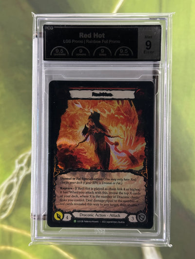 Red Hot Promo ERROR CARD Mint 9 Graded